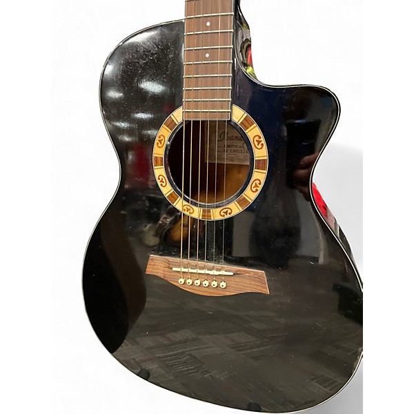 Used Ibanez A100E Black Acoustic Electric Guitar