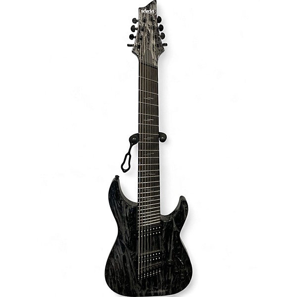 Used Schecter c8 Silver mountain Solid Body Electric Guitar