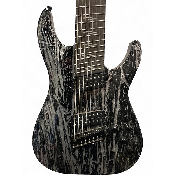 Used Schecter c8 Silver mountain Solid Body Electric Guitar