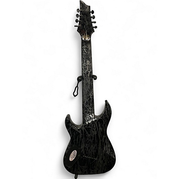 Used Schecter c8 Silver mountain Solid Body Electric Guitar