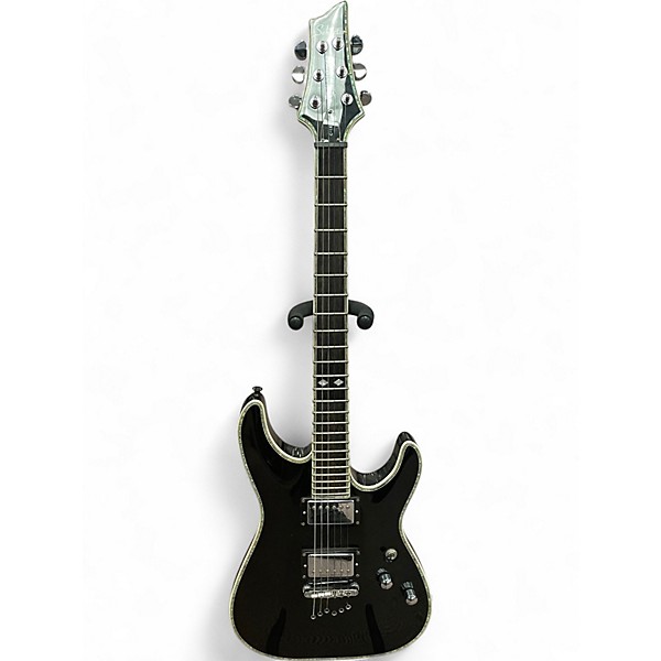 Used Schecter Guitar Research C-1 ELITE DIAMOND SERIES Black Solid Body Electric Guitar