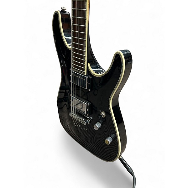 Used Schecter Guitar Research C-1 ELITE DIAMOND SERIES Black Solid