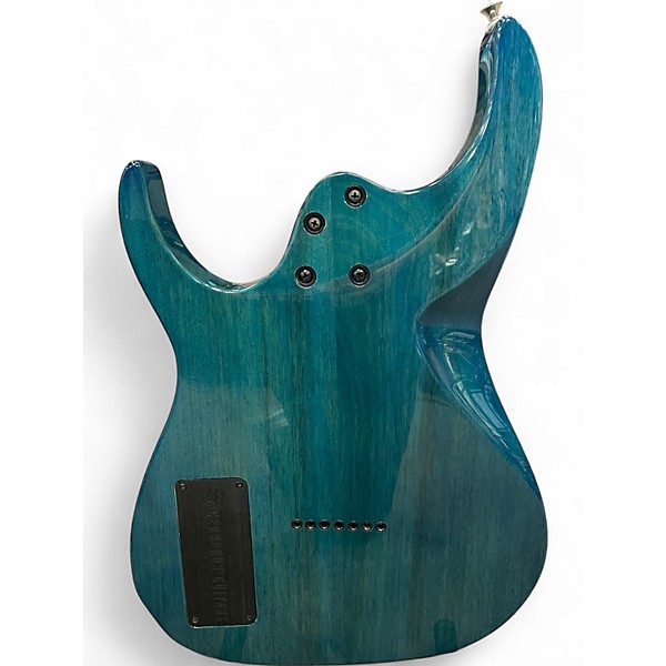 Used Cerberus EREBUS 7 AE Blue Burst Solid Body Electric Guitar