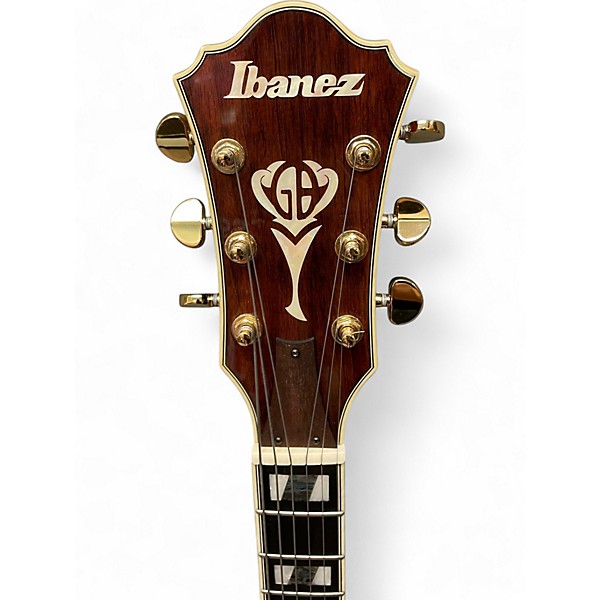 Used Ibanez LGB30 George Benson Signature Vintage Yellow Sunburst Hollow Body Electric Guitar