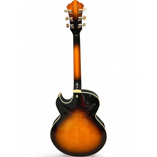 Used Ibanez LGB30 George Benson Signature Vintage Yellow Sunburst Hollow Body Electric Guitar