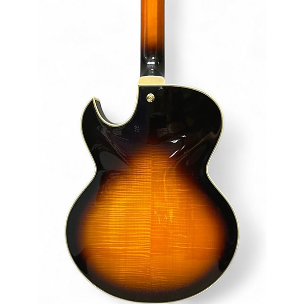 Used Ibanez LGB30 George Benson Signature Vintage Yellow Sunburst Hollow Body Electric Guitar