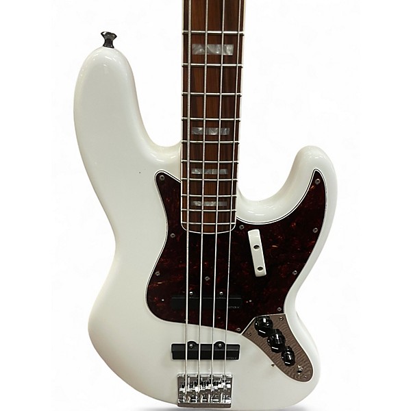 Used 2023 Fender MIM Jazz Bass White Electric Bass Guitar