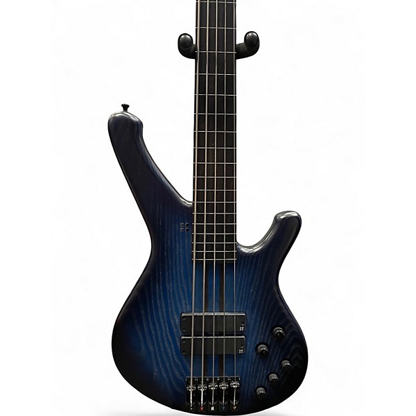 Used sandberg Classic Booster 5 Fretless Blue Electric Bass Guitar