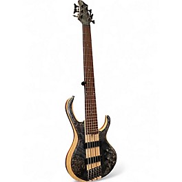 Used Ibanez BTB846 Natural Burl Electric Bass Guitar