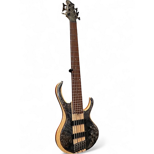 Used Ibanez BTB846 Natural Burl Electric Bass Guitar