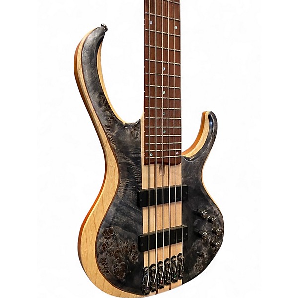 Used Ibanez BTB846 Natural Burl Electric Bass Guitar