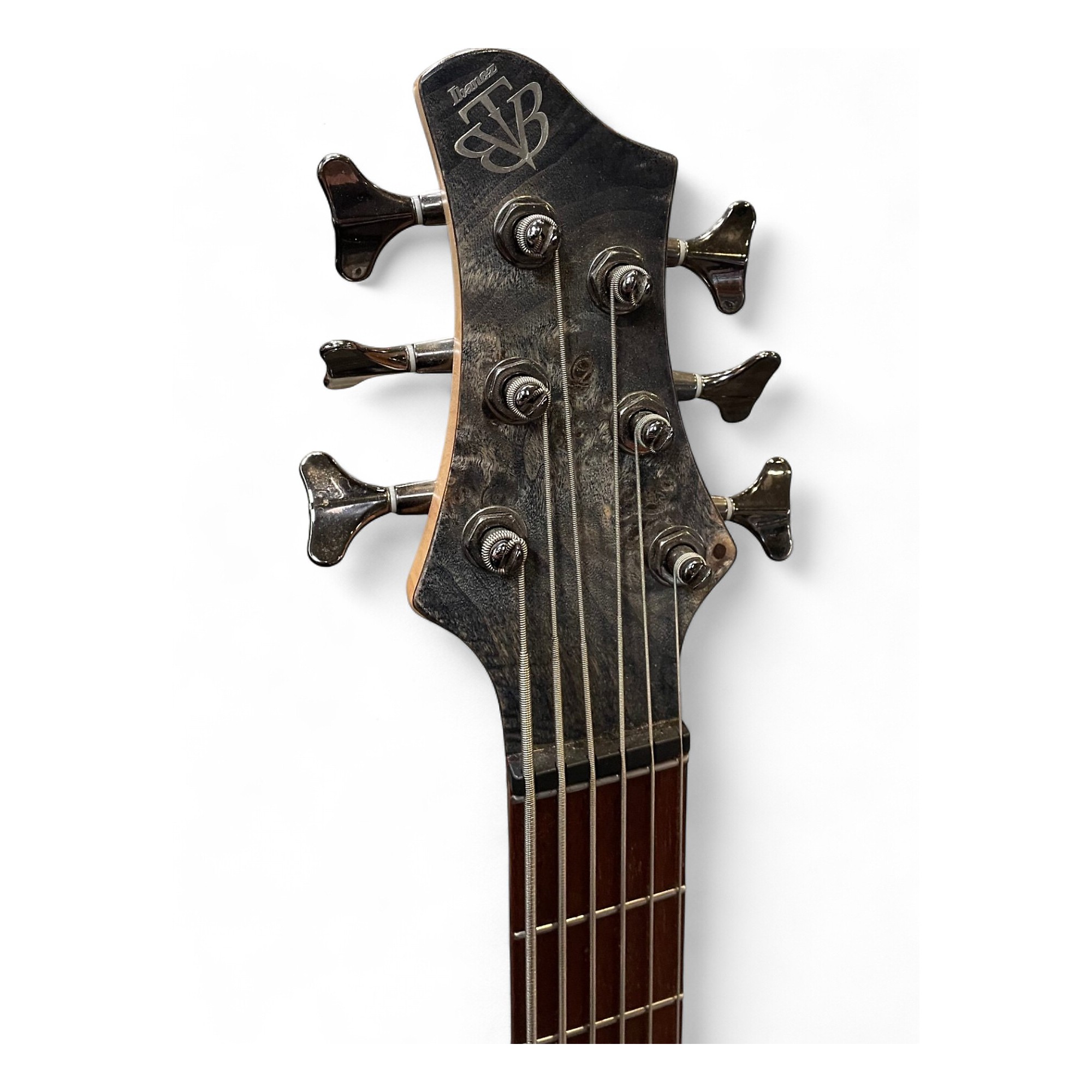 Used Ibanez BTB846 Natural Burl Electric Bass Guitar Natural