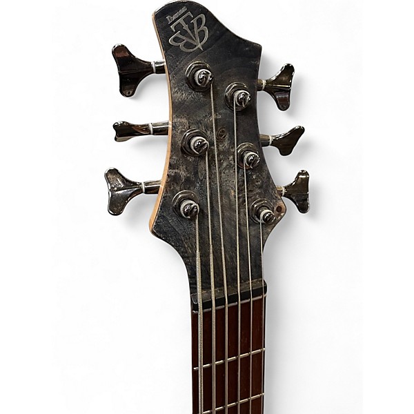 Used Ibanez BTB846 Natural Burl Electric Bass Guitar