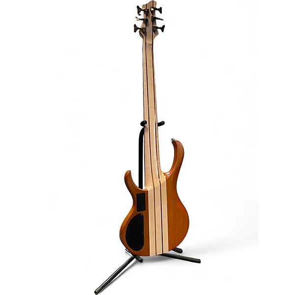 Used Ibanez BTB846 Natural Burl Electric Bass Guitar Natural