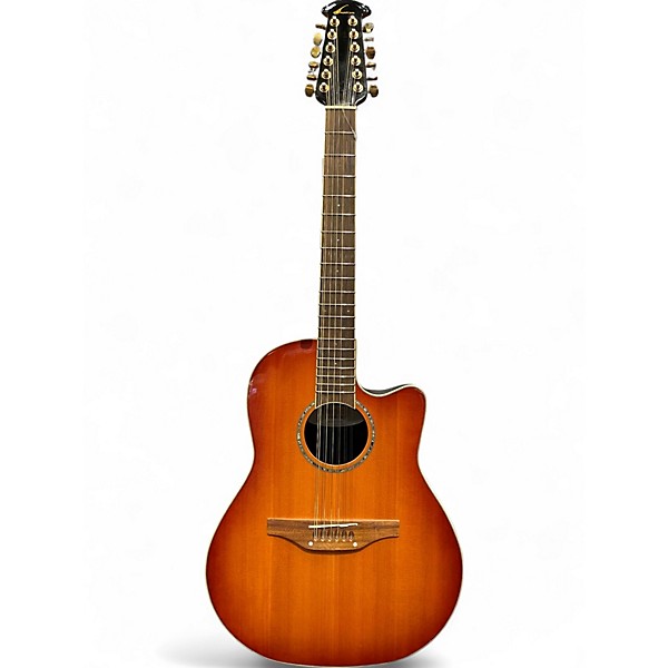 Used Ovation CC245 Celebrity Honey Burst 12 String Acoustic Electric Guitar