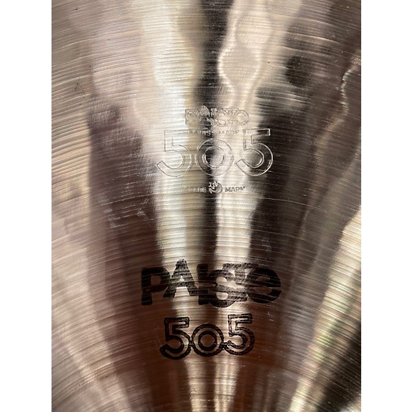 Vintage 1980s Paiste 16in 505 Medium Crash Cymbal