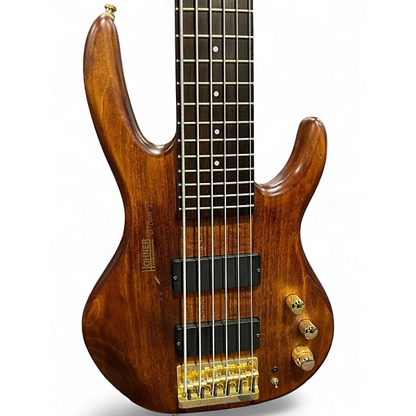 Used Hohner B Bass VI Natural Electric Bass Guitar