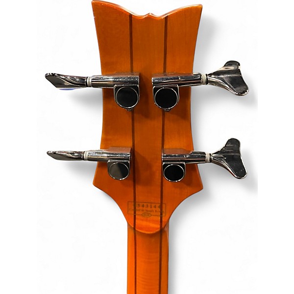 Used Schecter Guitar Research Stiletto Studio 4 String Fretless Satin Honey Electric Bass Guitar