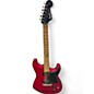 Used Squier Paranormal Strat-O-Sonic Crimson Red Transparent Solid Body Electric Guitar thumbnail