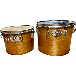Used Rogers 14in Concert Tom Pair 14" and 15" Natural Drum