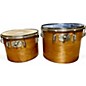 Used Rogers 14in Concert Tom Pair 14" and 15" Natural Drum thumbnail