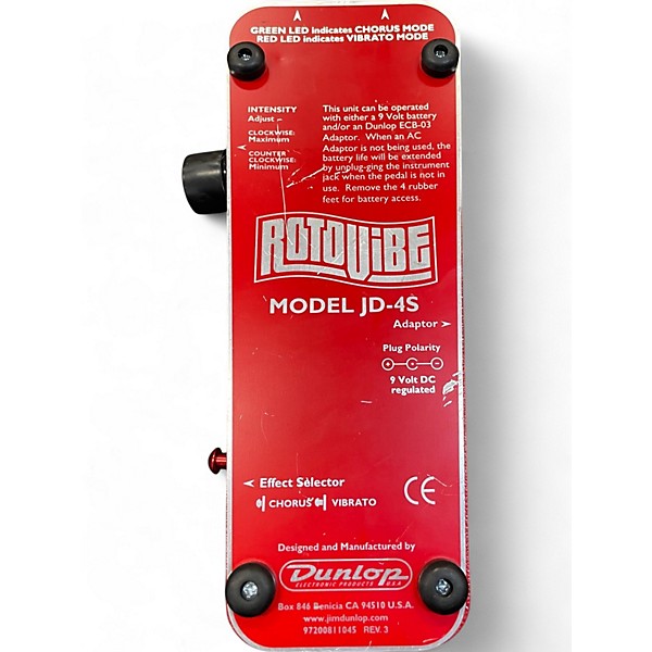 Used Dunlop JD4S Rotovibe Vibrolla Effect Pedal | Guitar Center