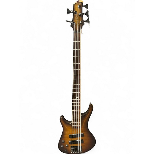 Used Roscoe 5 STRING Vintage Natural Electric Bass Guitar