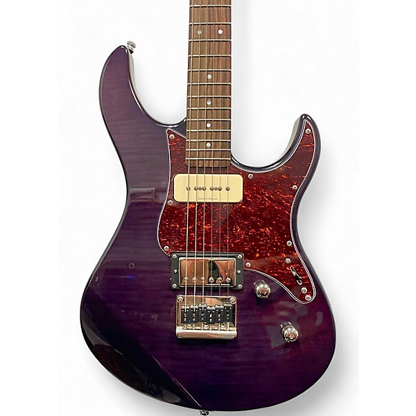 Used Yamaha PAC611HFM Purple Solid Body Electric Guitar
