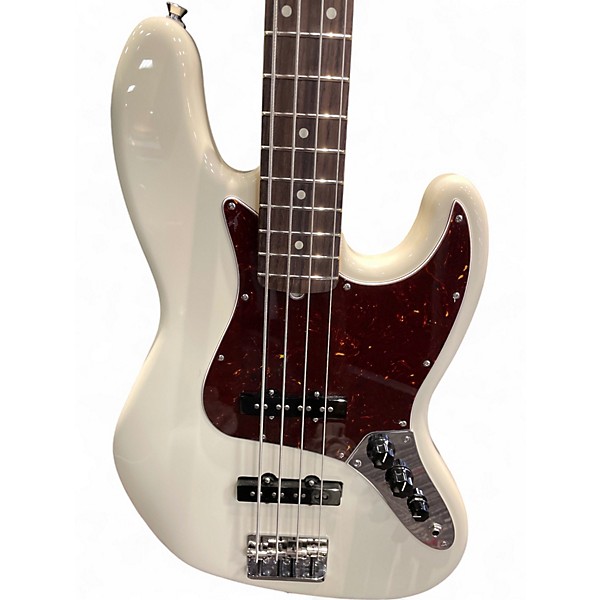 Used Fender American Professional II Jazz Bass Olympic White Electric Bass Guitar