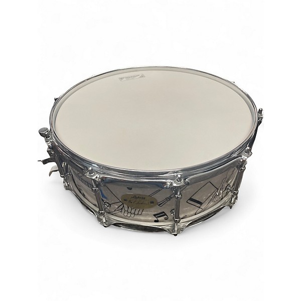 Used Ludwig 14in LIMITED EDITION 1940S TOP HAT Pearl White Drum