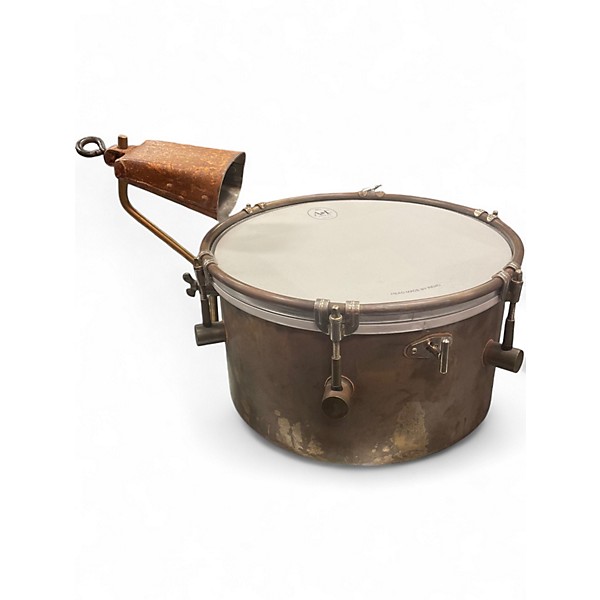 Used A&F Drum  Co 12in RAW BRONZE W/COWBELL BRONZE Drum