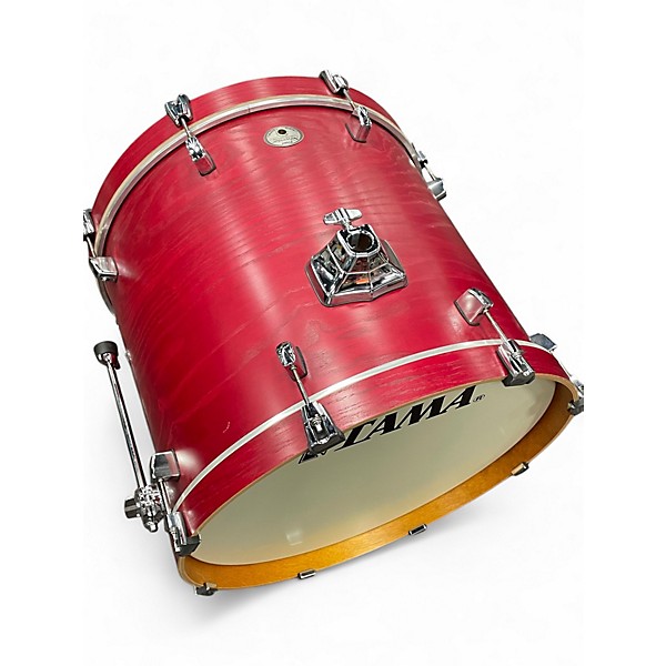 Used TAMA 8 Piece Silverstar Transparent Red Drum Kit