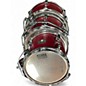 Used TAMA 8 Piece Silverstar Transparent Red Drum Kit