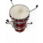 Used TAMA 8 Piece Silverstar Transparent Red Drum Kit