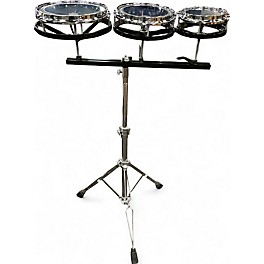 Used Remo 3 Piece 6IN, 8IN and 10IN Rototoms Chrome Drum