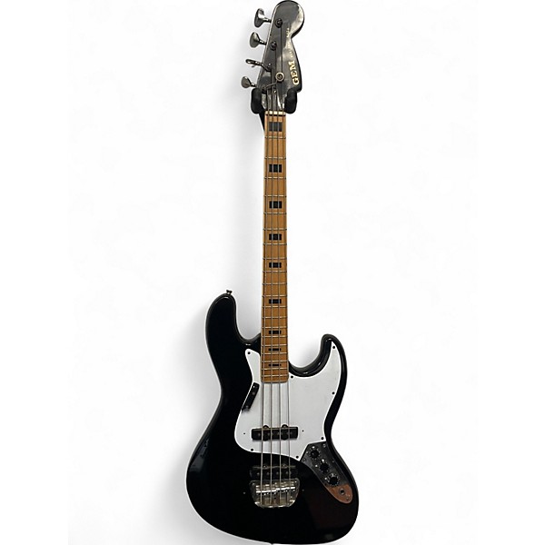 Used Gem J-Style Black Electric Bass Guitar