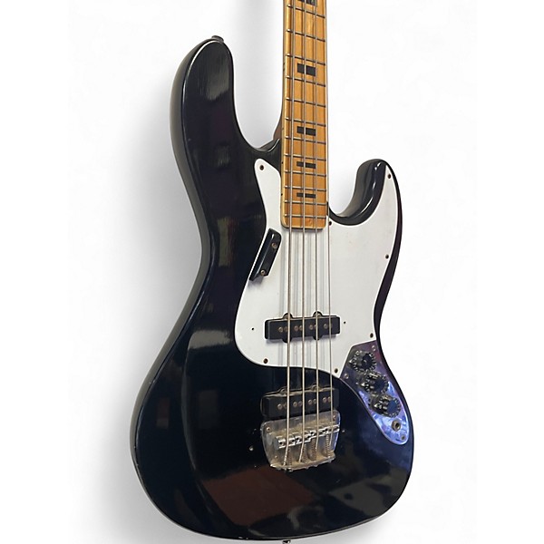 Used Gem J-Style Black Electric Bass Guitar