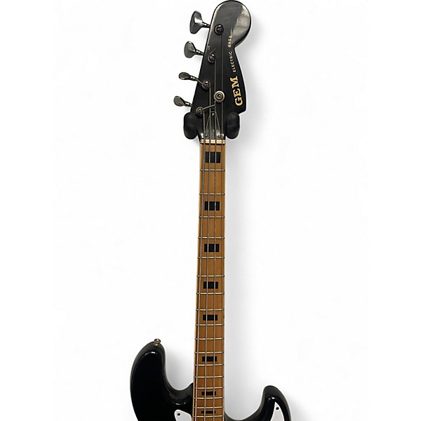 Used Gem J-Style Black Electric Bass Guitar