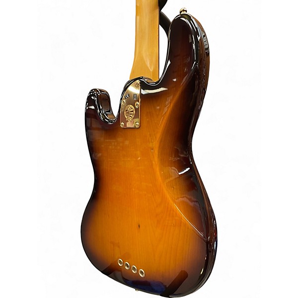 Used 2020 Fender 75th Anniversary Commemorative American Jazz Bass Bourbon Burst Electric Bass Guitar