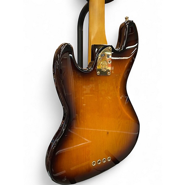 Used 2020 Fender 75th Anniversary Commemorative American Jazz Bass Bourbon Burst Electric Bass Guitar