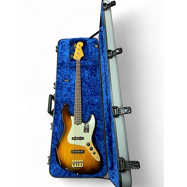 Used 2020 Fender 75th Anniversary Commemorative American Jazz Bass Bourbon Burst Electric Bass Guitar
