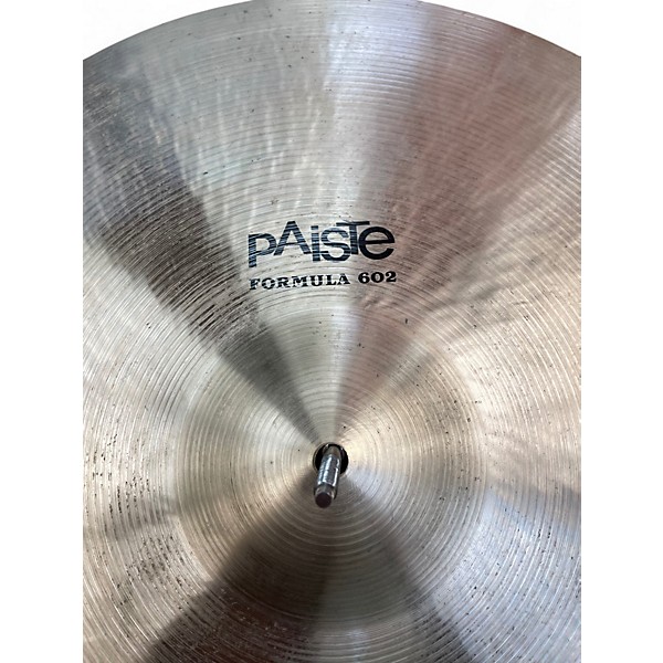 Used Paiste 20in Formula 602 Medium Ride Cymbal