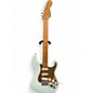 Used Squier 40th Anniversary Stratocaster Satin Sonic Blue Solid Body Electric Guitar thumbnail