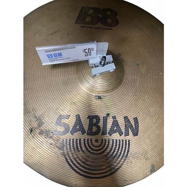 Used SABIAN 16in B8 Crash Cymbal