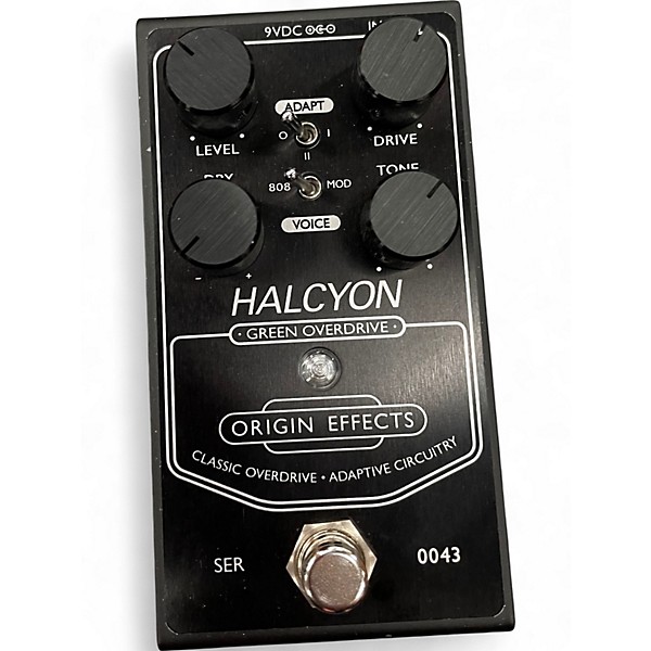 Used Origin Effects Halcyon Green Overdrive Black Edition Effect Pedal