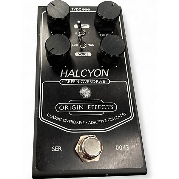 Used Origin Effects Halcyon Green Overdrive Black Edition Effect Pedal