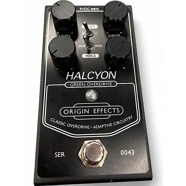 Used Origin Effects Halcyon Green Overdrive Black Edition Effect Pedal