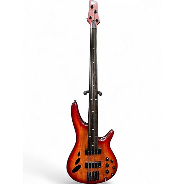 Used Ibanez SRD900F brown topaz burst Electric Bass Guitar