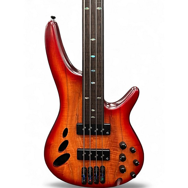 Used Ibanez SRD900F brown topaz burst Electric Bass Guitar