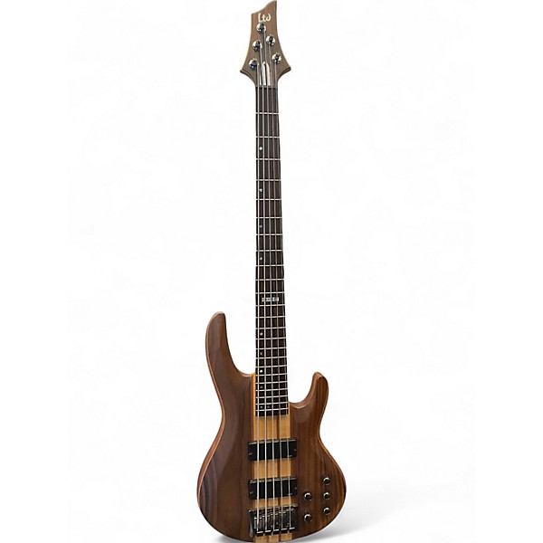 Used ESP LTD B5E 5 String Natural Electric Bass Guitar
